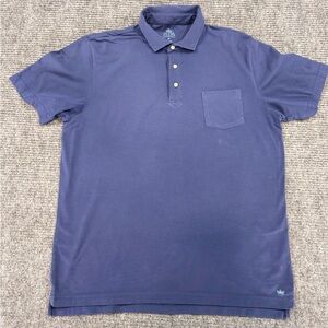Peter Millar - Mens, Mountainside, Med, Navy Blue Cotton, Pocket Polo, (A1/024)